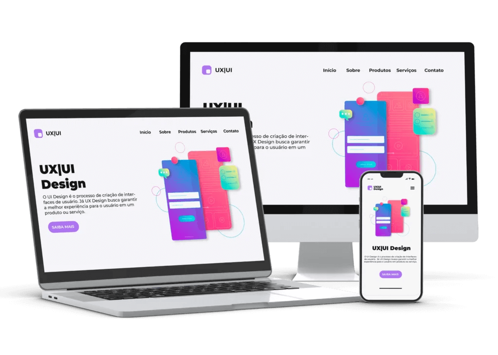 Seu site moderno, rápido e com o foco em vendas!